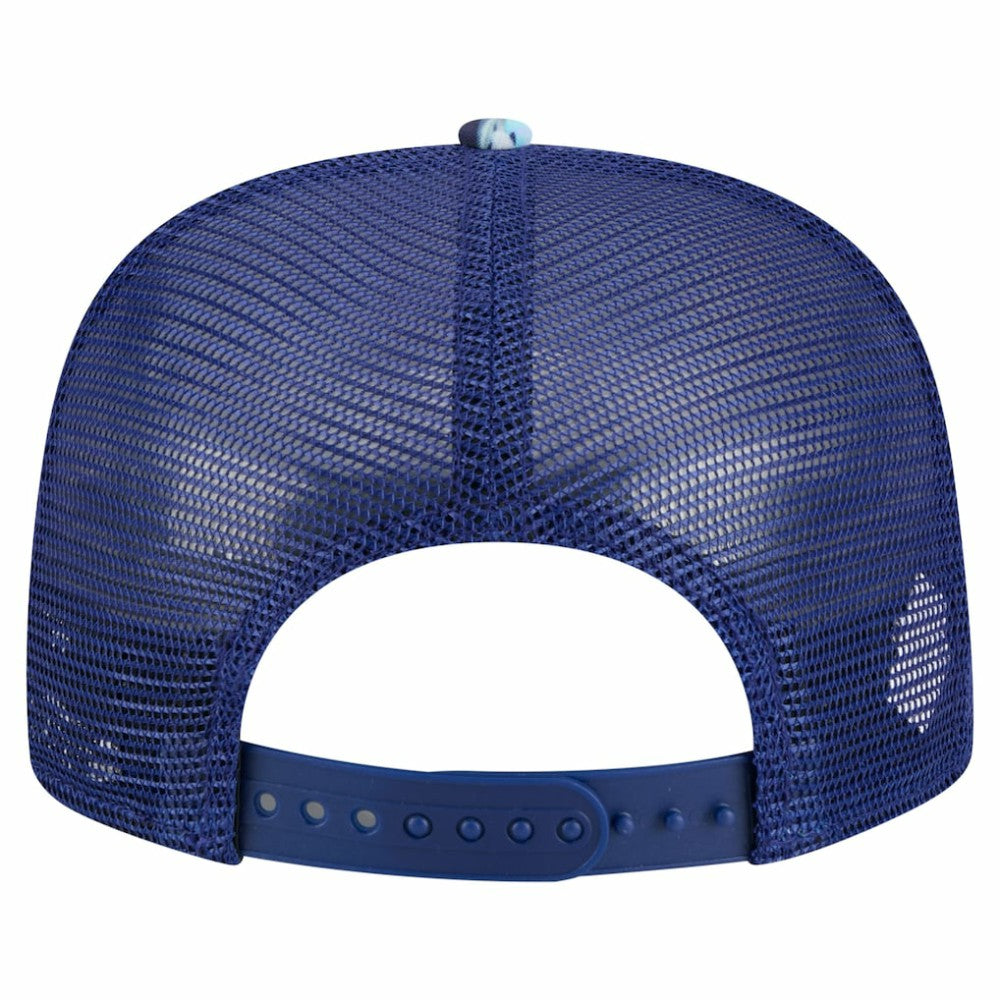 Texas Rangers New Era Adventure Pattern Golfer Trucker Snapback Hat Online