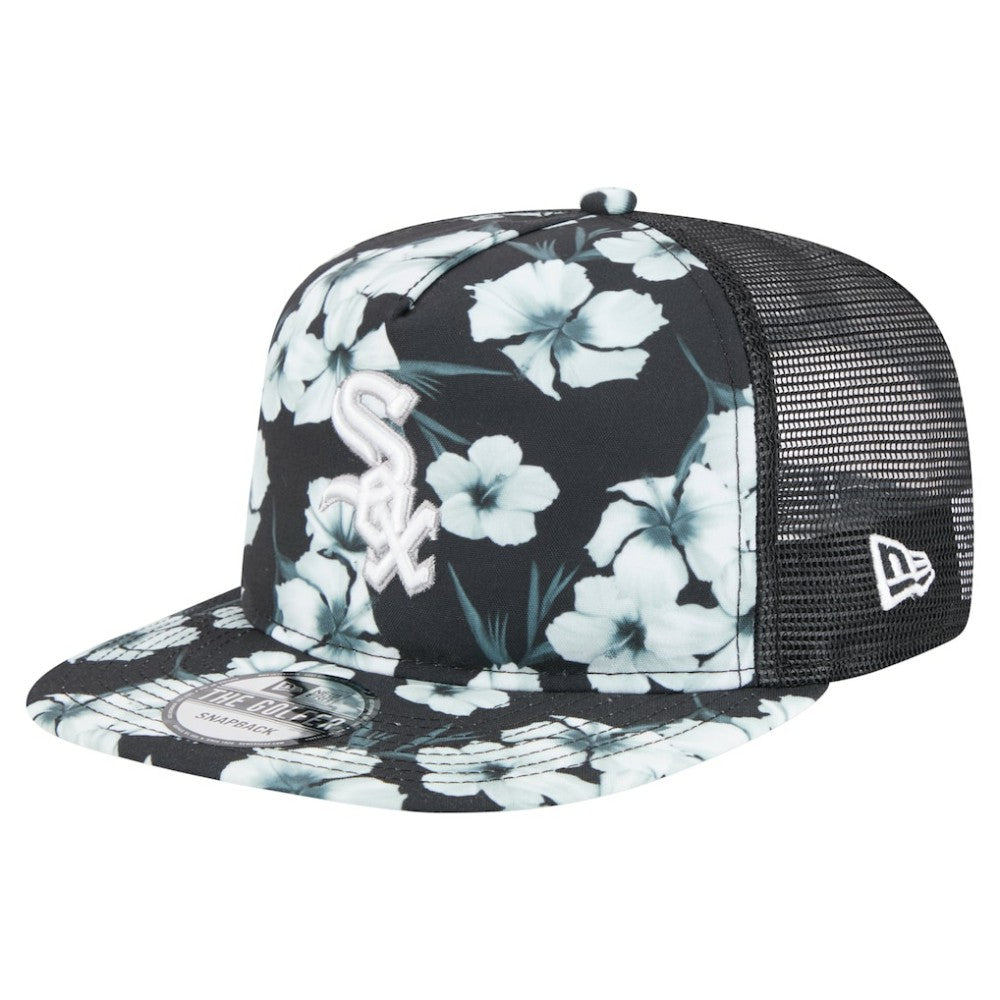 Chicago White Sox New Era Adventure Pattern Golfer Trucker Snapback Hat Sale