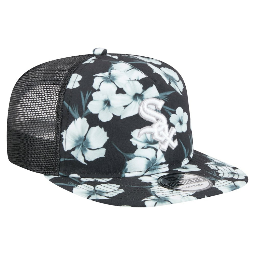 Chicago White Sox New Era Adventure Pattern Golfer Trucker Snapback Hat Sale