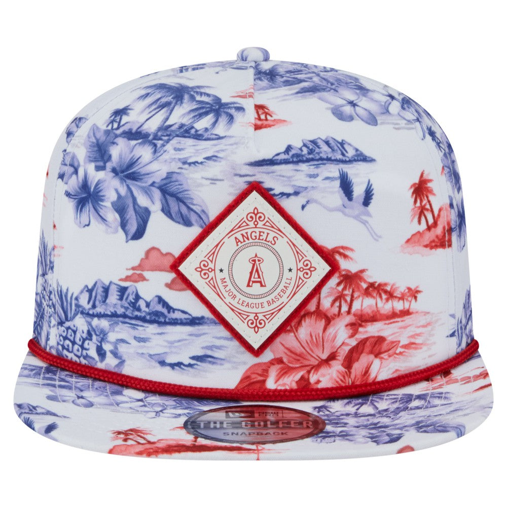 Los Angeles Angels New Era Printed Island Golfer Snapback Hat Near Me