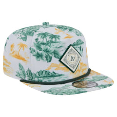 Athletics New Era Printed Island Golfer Snapback Hat Discount