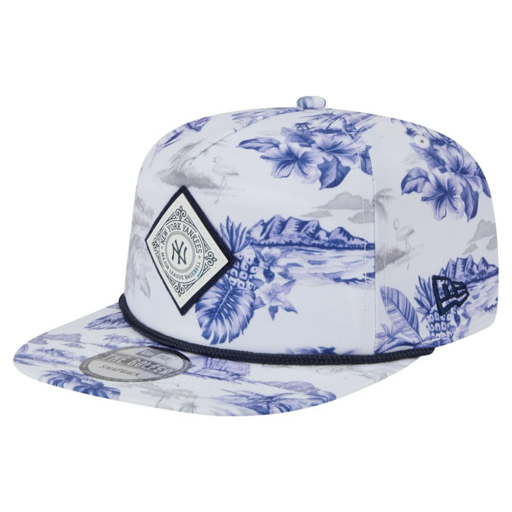 New York Yankees New Era Printed Island Golfer Snapback Hat Outlet