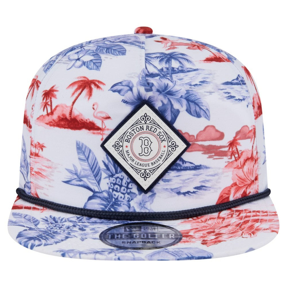 Boston Red Sox New Era Printed Island Golfer Snapback Hat Sale