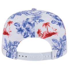 Atlanta Braves New Era Printed Island Golfer Snapback Hat Discount
