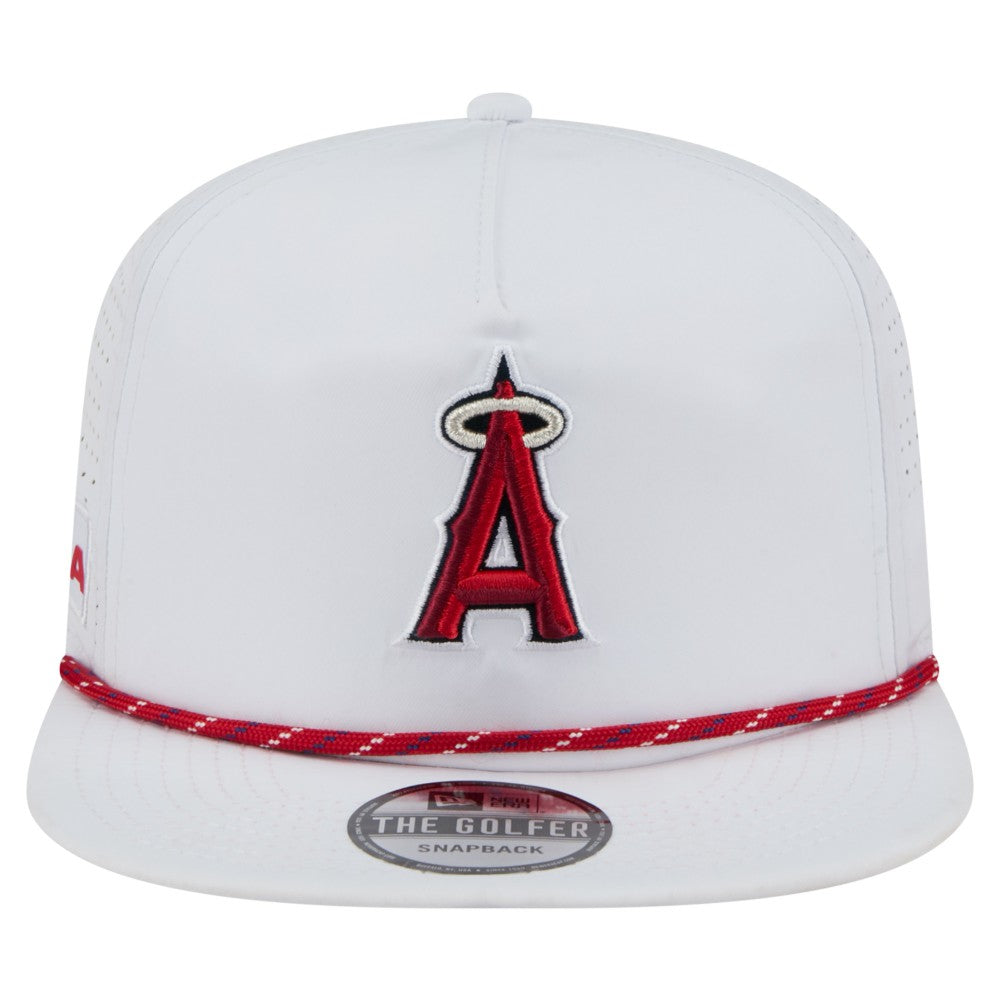 Los Angeles Angels New Era Perforated Golfer Snapback Hat Discount