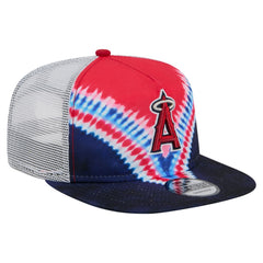 Los Angeles Angels New Era Tie-Dye Golfer Trucker Adjustable Hat Online