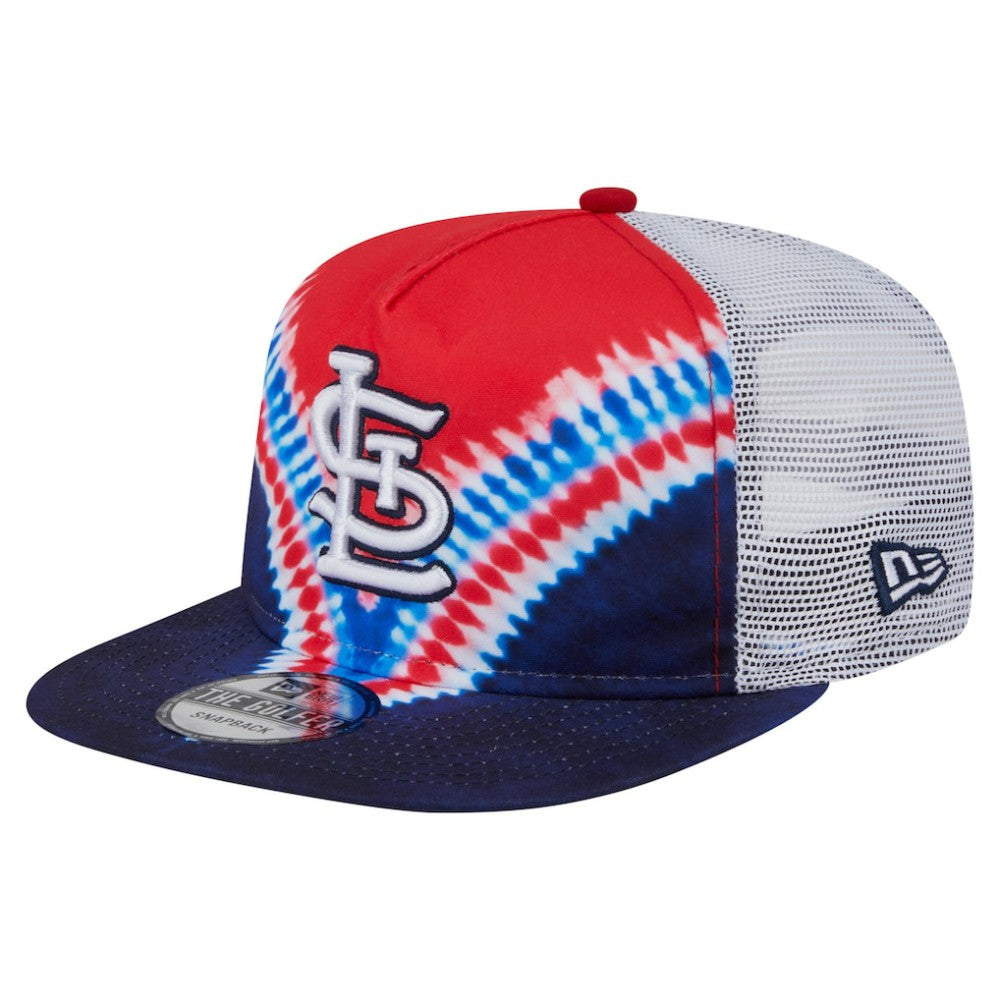St. Louis Cardinals New Era Tie-Dye Golfer Trucker Adjustable Hat Near Me