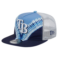 Tampa Bay Rays New Era Tie-Dye Golfer Trucker Adjustable Hat Sale