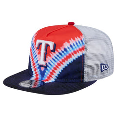 Texas Rangers New Era Tie-Dye Golfer Trucker Adjustable Hat Near Me