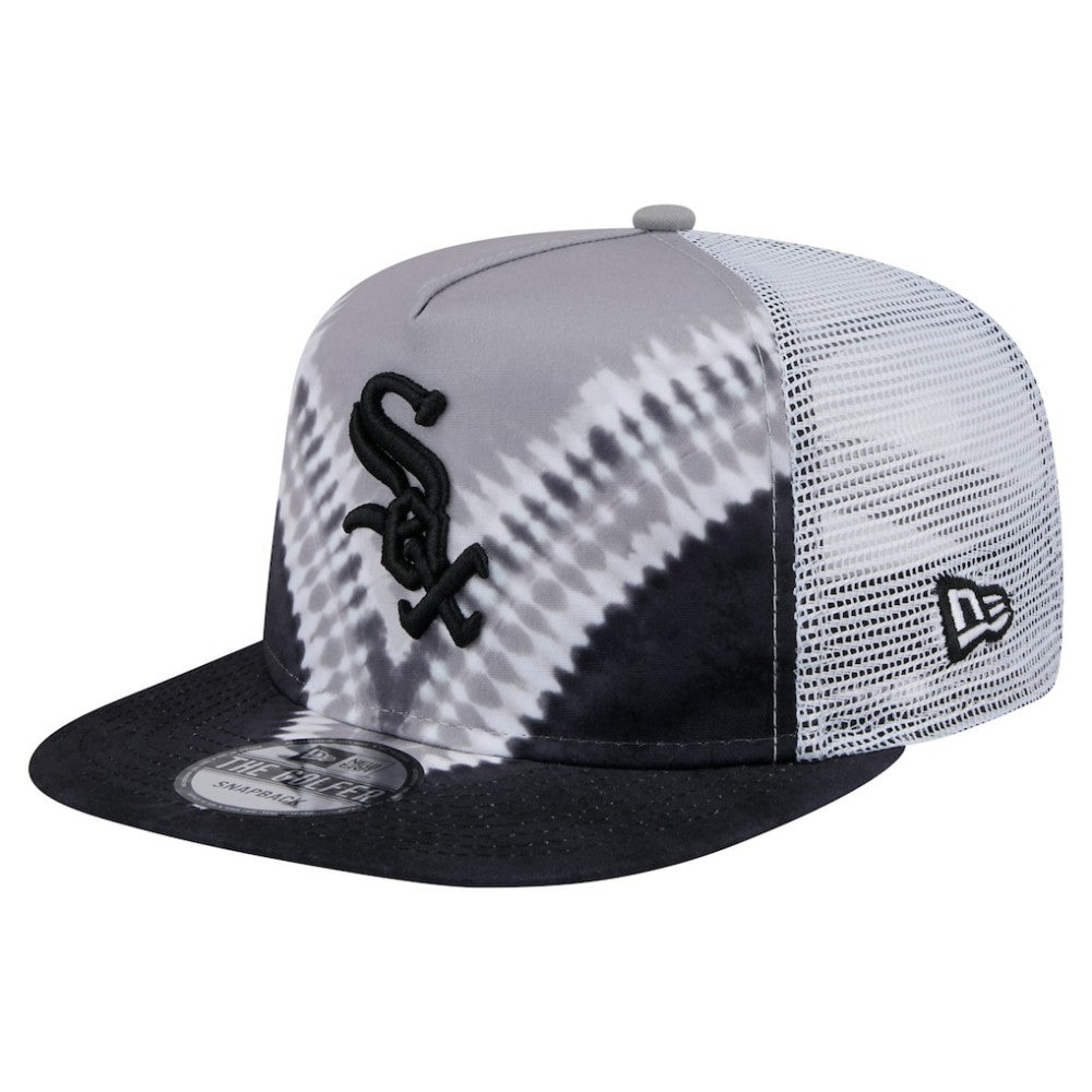 Chicago White Sox New Era Tie-Dye Golfer Trucker Adjustable Hat Outlet