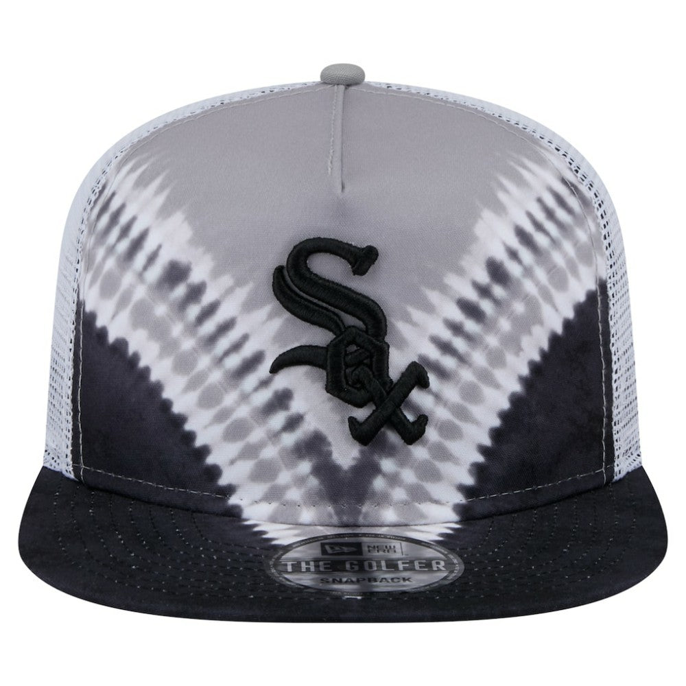 Chicago White Sox New Era Tie-Dye Golfer Trucker Adjustable Hat Outlet