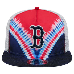 Boston Red Sox New Era Tie-Dye Golfer Trucker Adjustable Hat Online