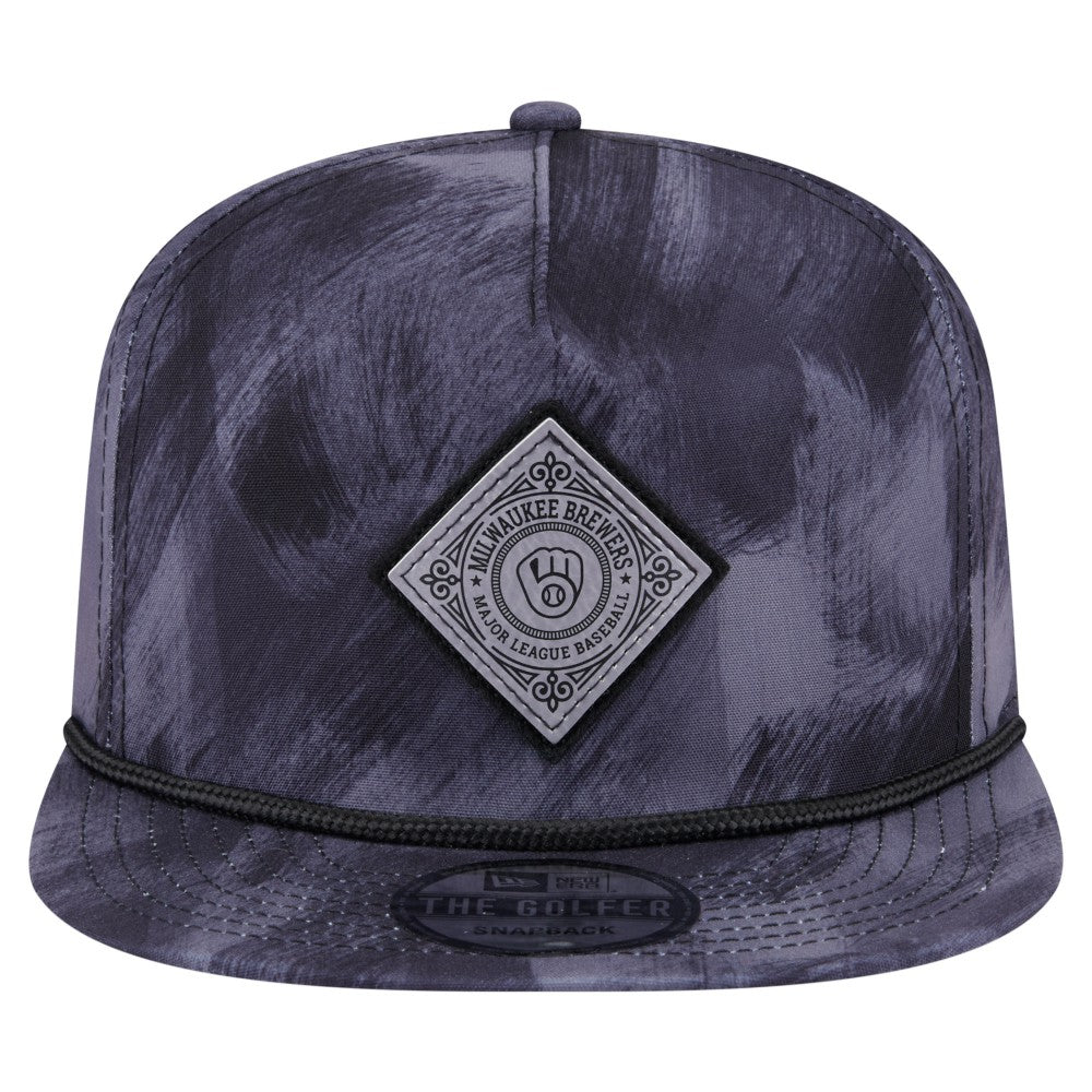 Milwaukee Brewers New Era Printed Golfer Snapback Hat Near Me