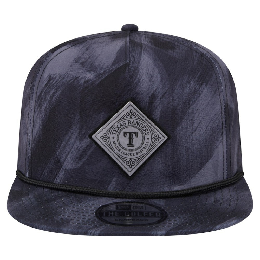 Texas Rangers New Era Printed Golfer Snapback Hat Discount