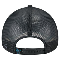 Miami Marlins New Era Distressed 9FORTY A-Frame Adjustable Trucker Hat for sale