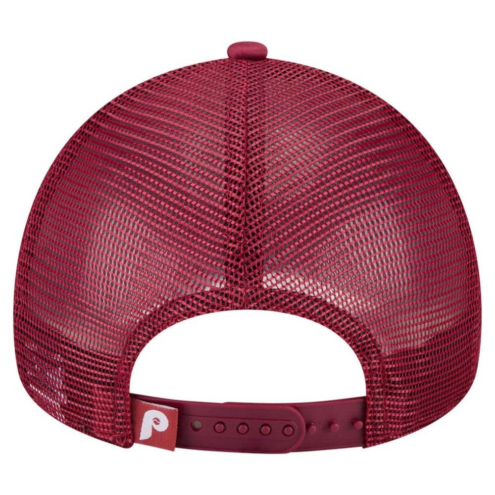 Philadelphia Phillies New Era Distressed 9FORTY A-Frame Adjustable Trucker Hat Discount