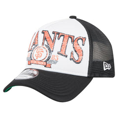 San Francisco Giants New Era Distressed 9FORTY A-Frame Adjustable Trucker Hat Sale