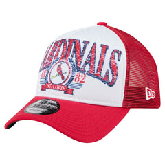 St. Louis Cardinals New Era Distressed 9FORTY A-Frame Adjustable Trucker Hat Online
