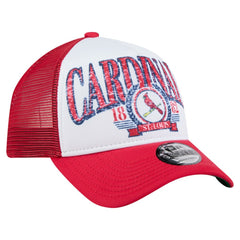 St. Louis Cardinals New Era Distressed 9FORTY A-Frame Adjustable Trucker Hat Online
