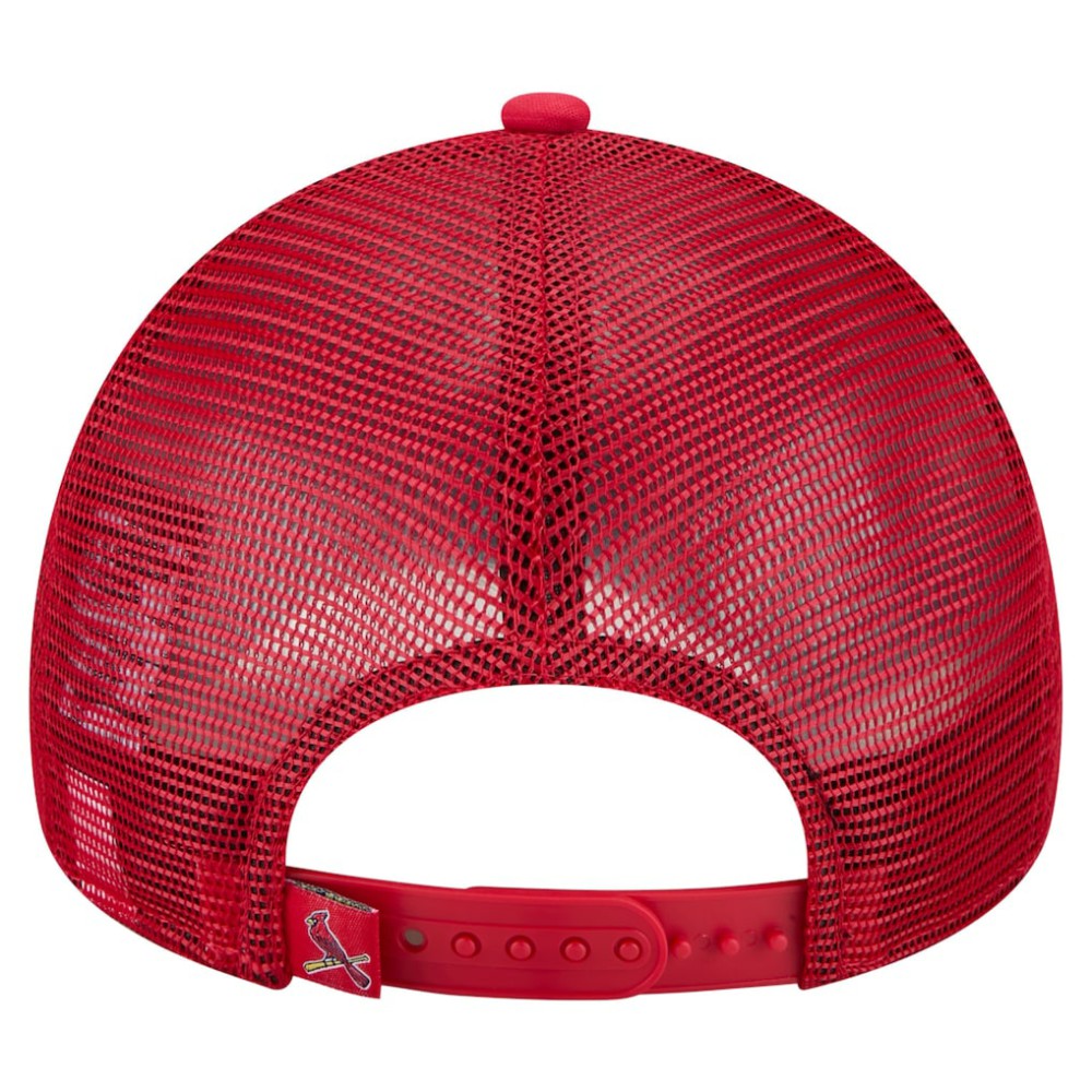 St. Louis Cardinals New Era Distressed 9FORTY A-Frame Adjustable Trucker Hat Online