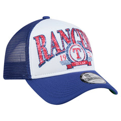 Texas Rangers New Era Trucker A-Frame 9FORTY Adjustable Hat Outlet