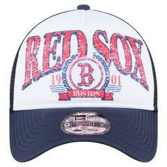 Boston Red Sox New Era Distressed 9FORTY A-Frame Adjustable Trucker Hat Online