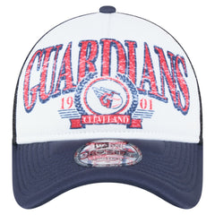 Cleveland Guardians New Era Distressed 9FORTY A-Frame Adjustable Trucker Hat Discount