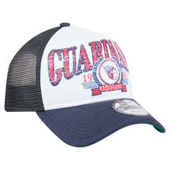 Cleveland Guardians New Era Distressed 9FORTY A-Frame Adjustable Trucker Hat Discount