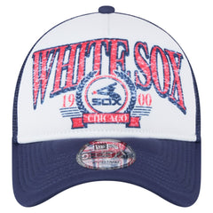 Chicago White Sox New Era Distressed 9FORTY A-Frame Adjustable Trucker Hat for sale