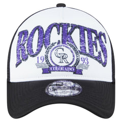 Colorado Rockies New Era Distressed 9FORTY A-Frame Adjustable Trucker Hat Discount