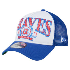 Atlanta Braves New Era Trucker A-Frame 9FORTY Adjustable Hat Outlet