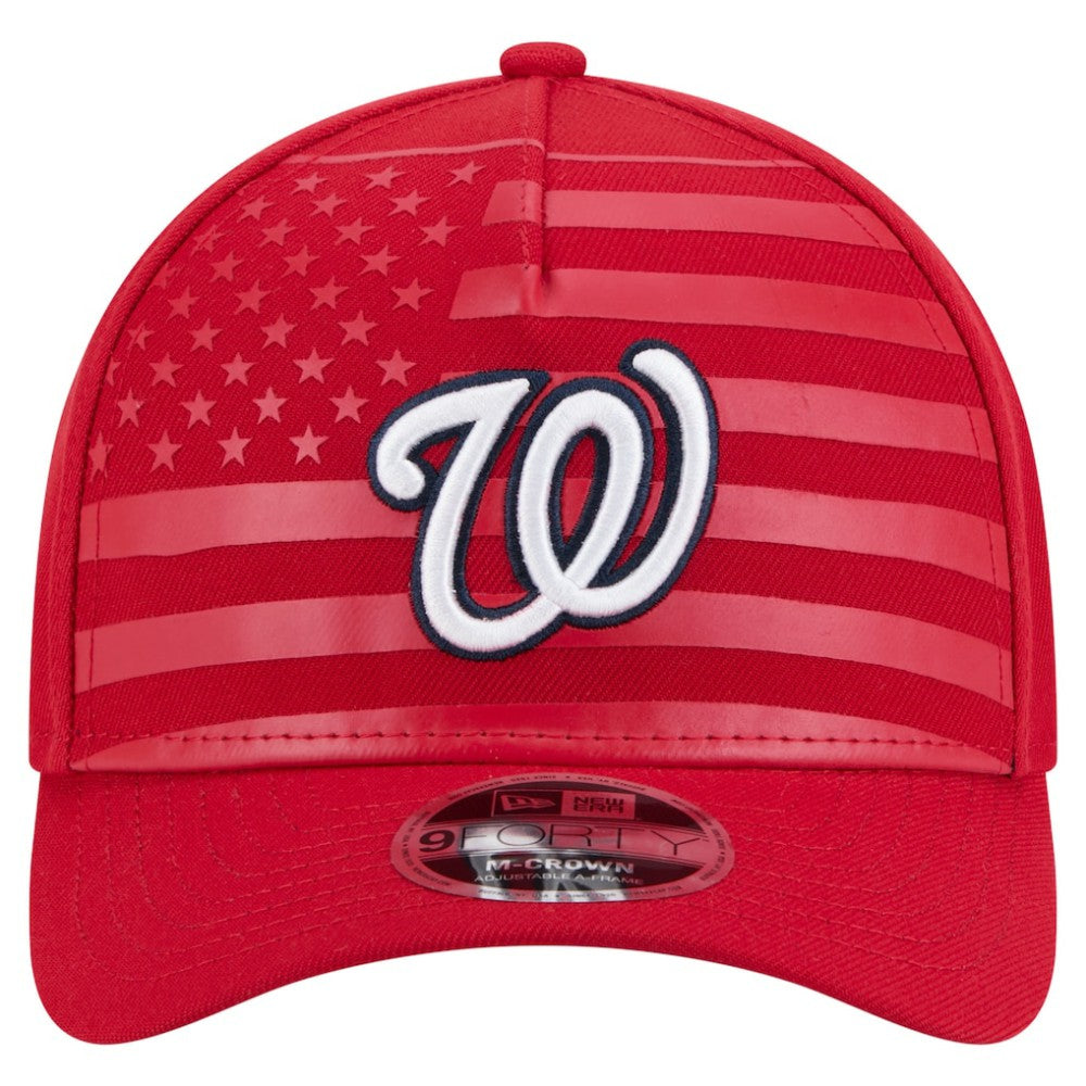 Washington Nationals New Era American Flag 9FORTY M-Crown A-Frame Adjustable Hat Sale