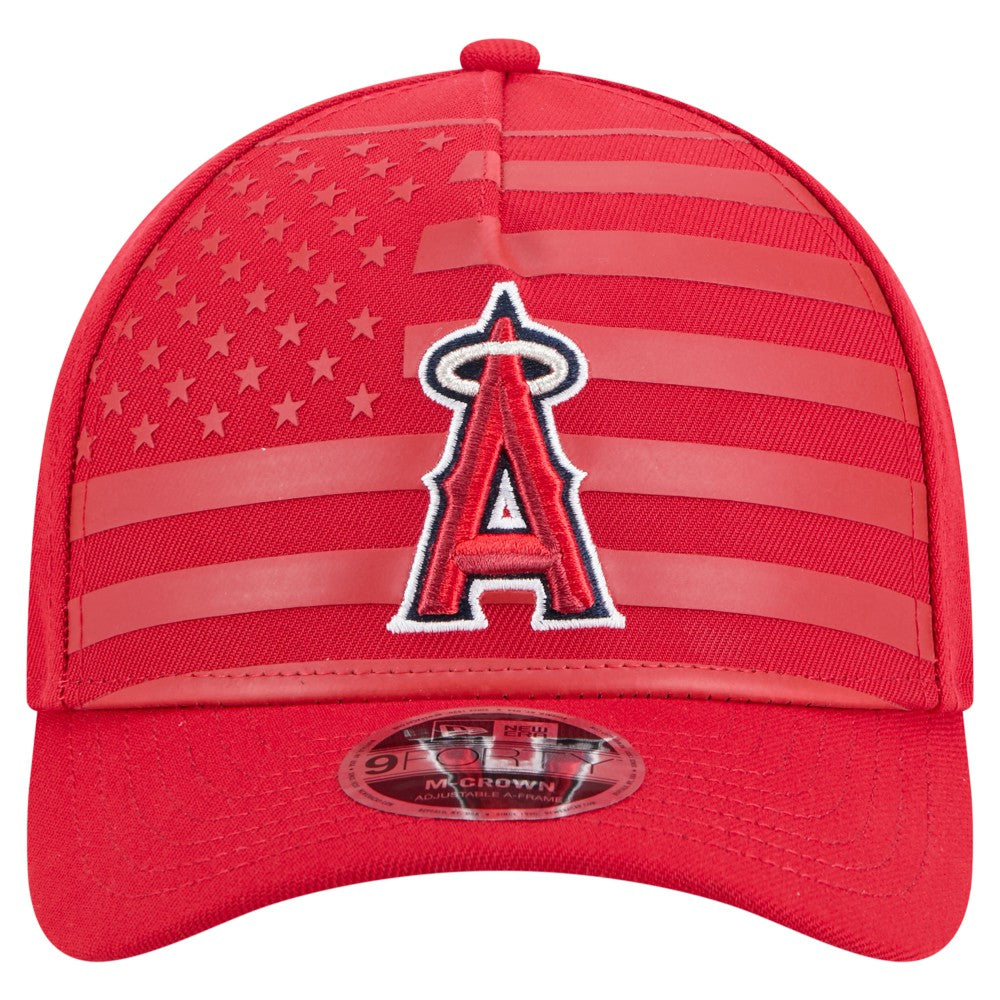 Los Angeles Angels New Era American Flag 9FORTY M-Crown A-Frame Adjustable Hat Outlet