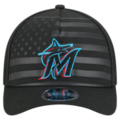 Miami Marlins New Era American Flag 9FORTY M-Crown A-Frame Adjustable Hat Online