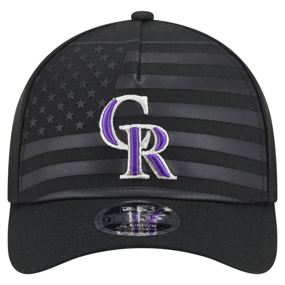 Colorado Rockies New Era American Flag 9FORTY M-Crown A-Frame Adjustable Hat Online