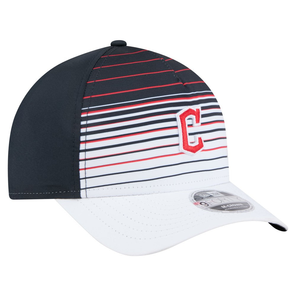 Cleveland Guardians New Era Gradient 9FORTY M-Crown Adjustable Hat Outlet