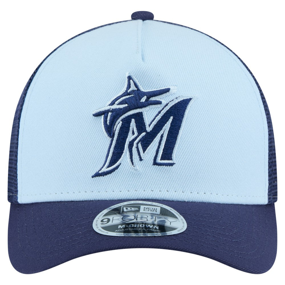 Miami Marlins New Era 2-Tone Color Pack 9FORTY M-Crown A-Frame Adjustable Hat Near Me