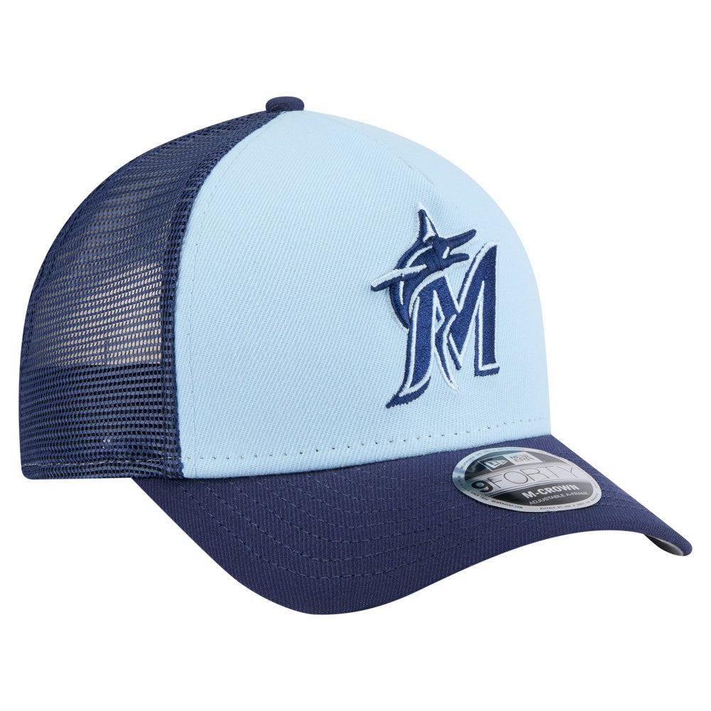 Miami Marlins New Era 2-Tone Color Pack 9FORTY M-Crown A-Frame Adjustable Hat Near Me