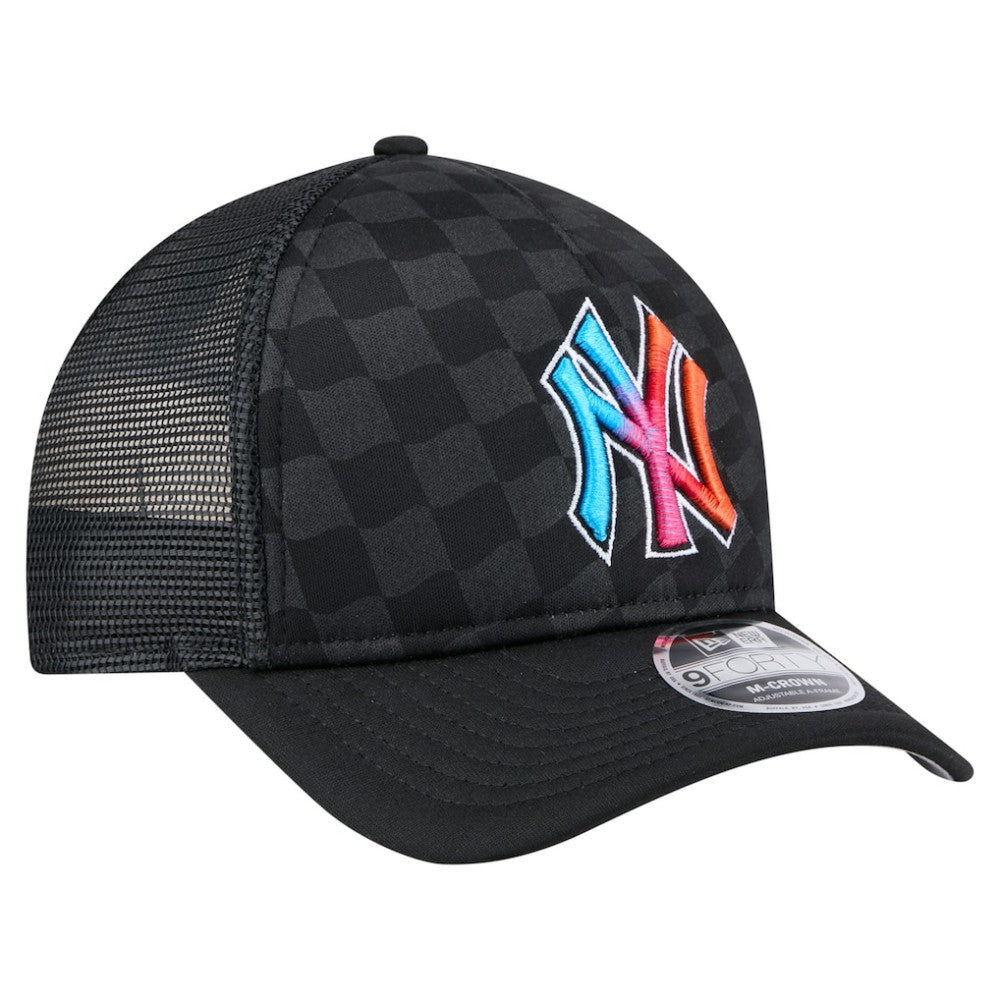 New York Yankees New Era Gradient 9FORTY A-Frame M-Crown Trucker Adjustable Hat Near Me