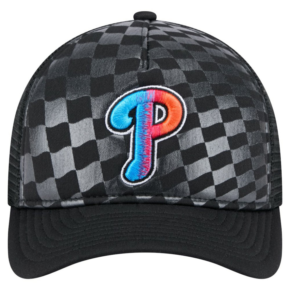 Philadelphia Phillies New Era Gradient 9FORTY A-Frame M-Crown Trucker Adjustable Hat Outlet