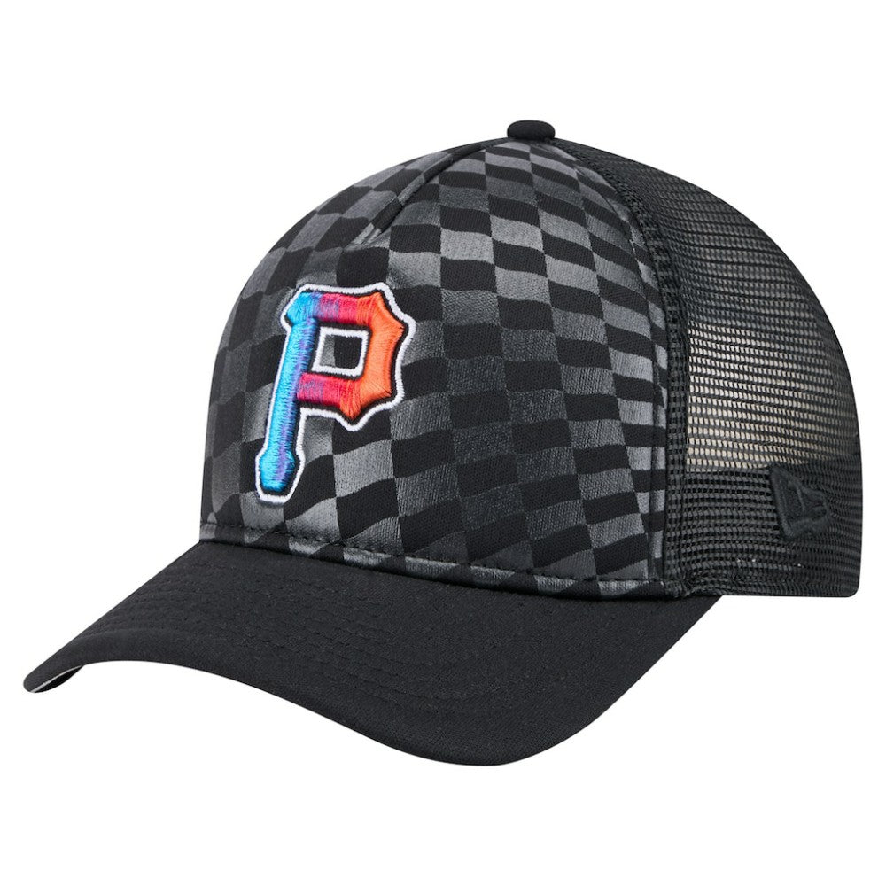 Pittsburgh Pirates New Era Gradient 9FORTY A-Frame M-Crown Trucker Adjustable Hat Discount
