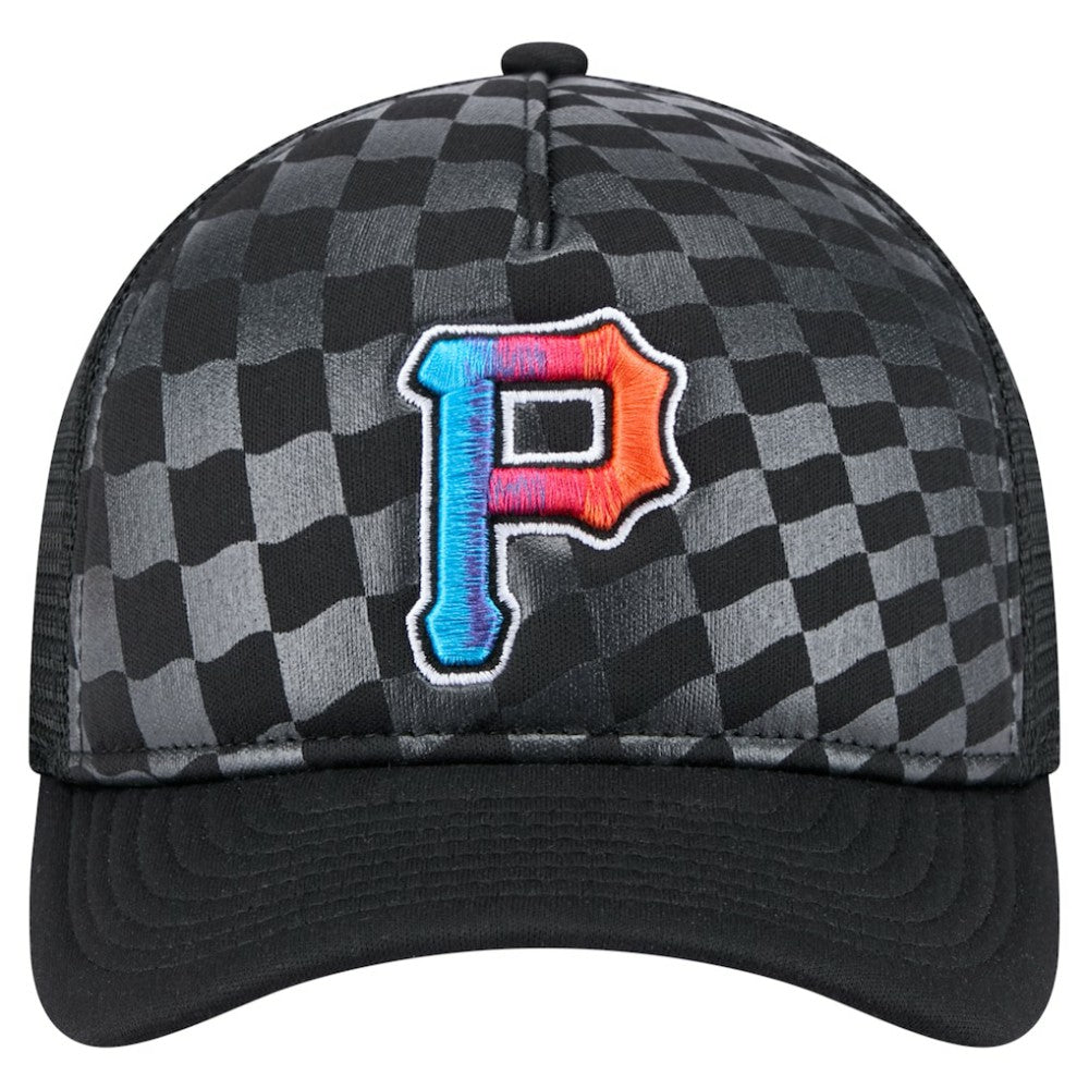 Pittsburgh Pirates New Era Gradient 9FORTY A-Frame M-Crown Trucker Adjustable Hat Discount