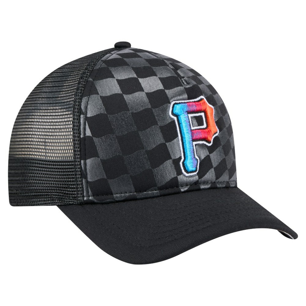 Pittsburgh Pirates New Era Gradient 9FORTY A-Frame M-Crown Trucker Adjustable Hat Discount