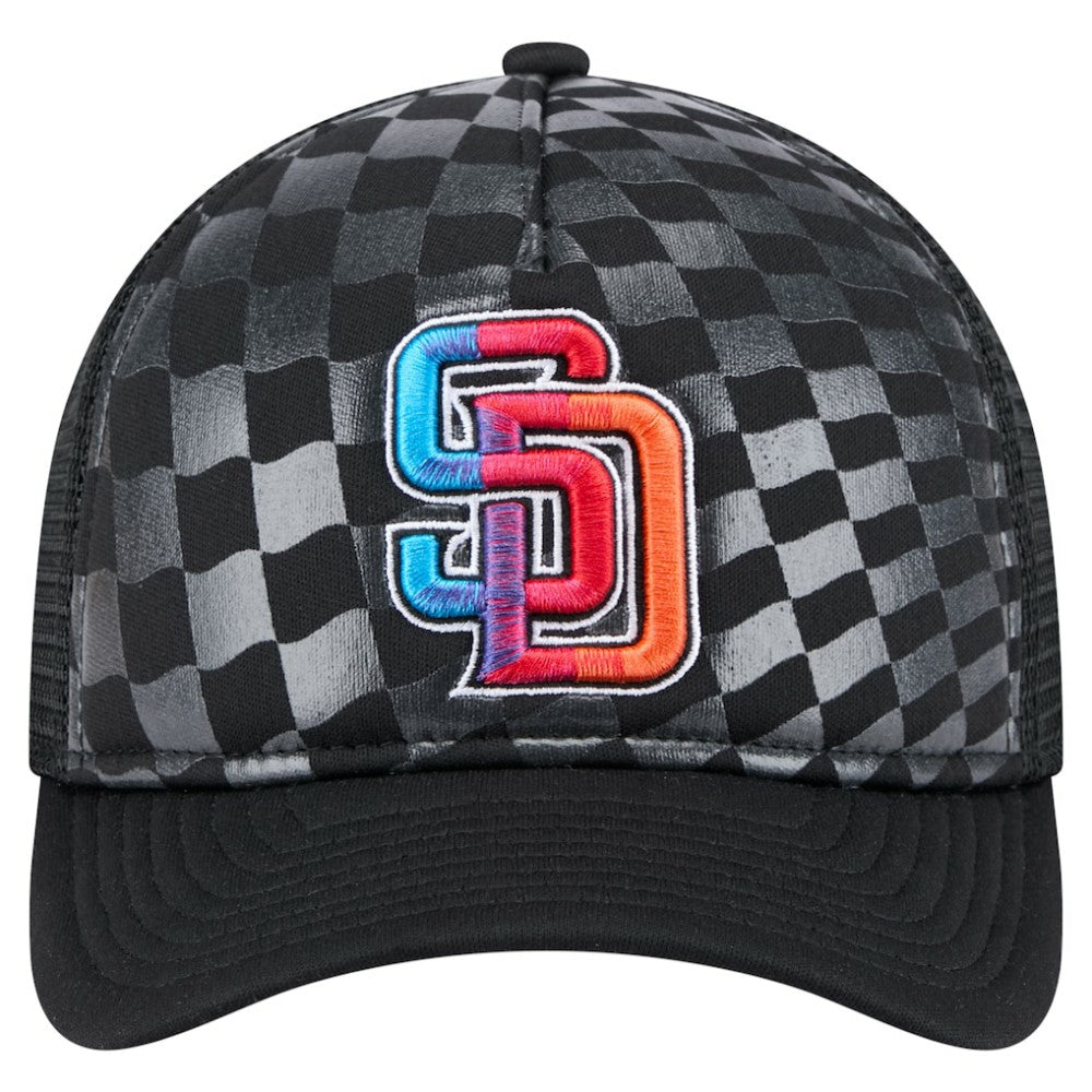 San Diego Padres New Era Gradient 9FORTY A-Frame M-Crown Trucker Adjustable Hat Sale