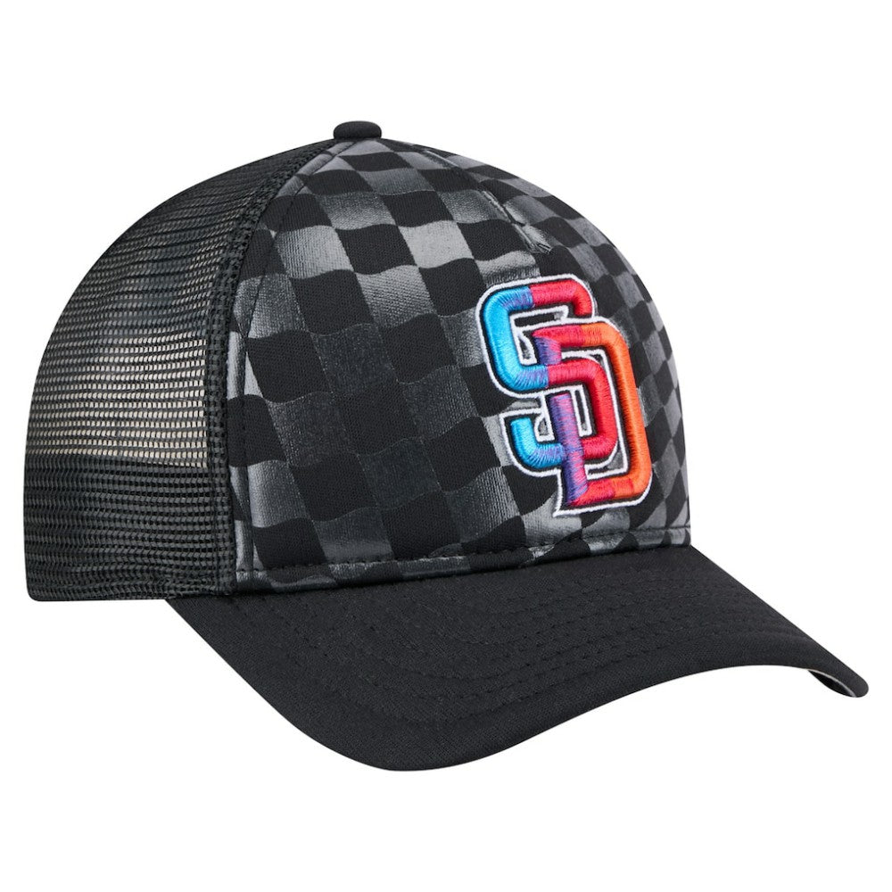 San Diego Padres New Era Gradient 9FORTY A-Frame M-Crown Trucker Adjustable Hat Sale