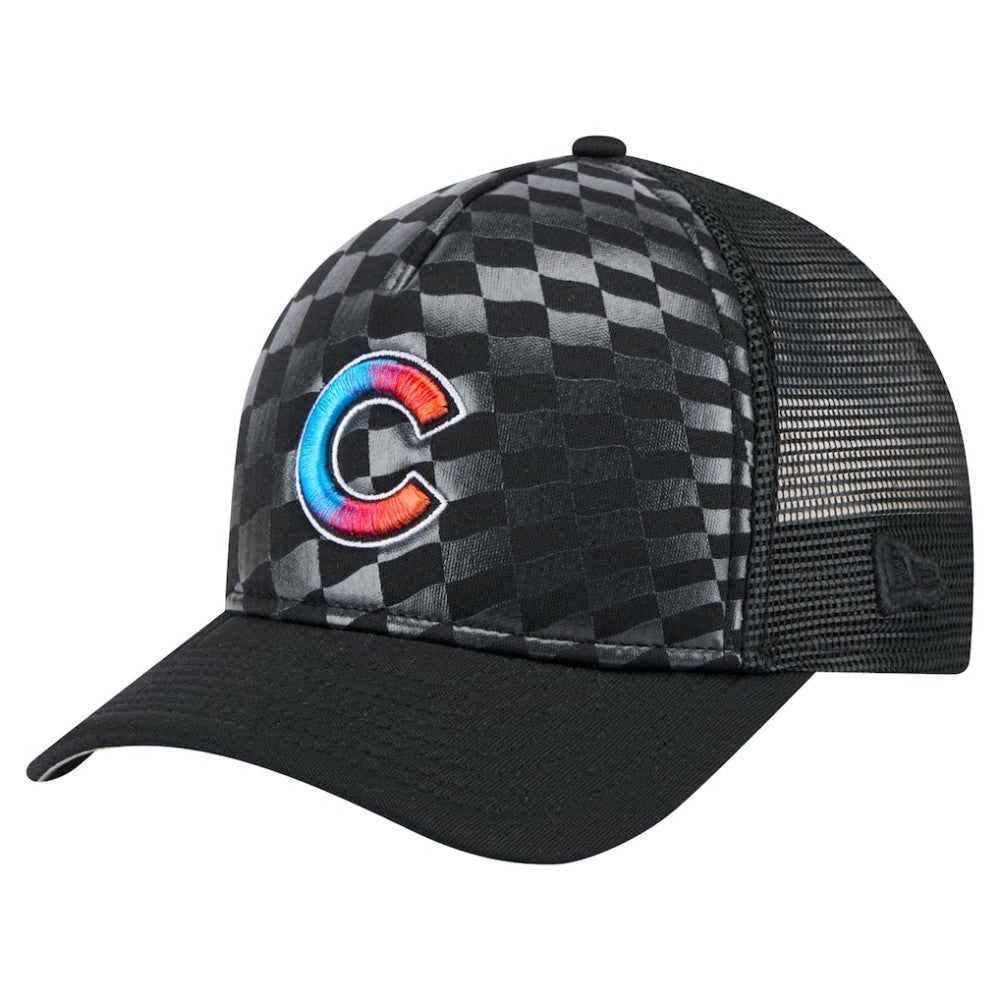 Chicago Cubs New Era Gradient 9FORTY A-Frame M-Crown Trucker Adjustable Hat for sale