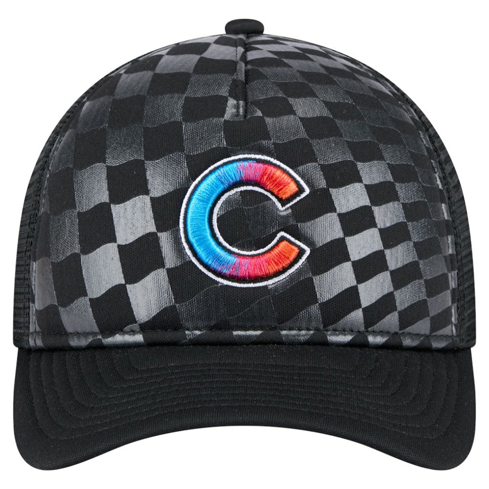 Chicago Cubs New Era Gradient 9FORTY A-Frame M-Crown Trucker Adjustable Hat for sale