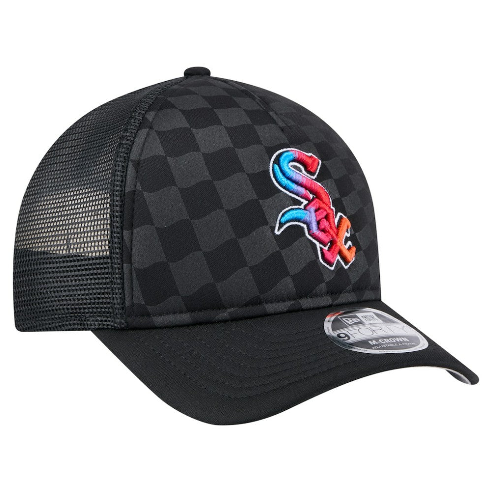 Chicago White Sox New Era Gradient 9FORTY A-Frame M-Crown Trucker Adjustable Hat Outlet