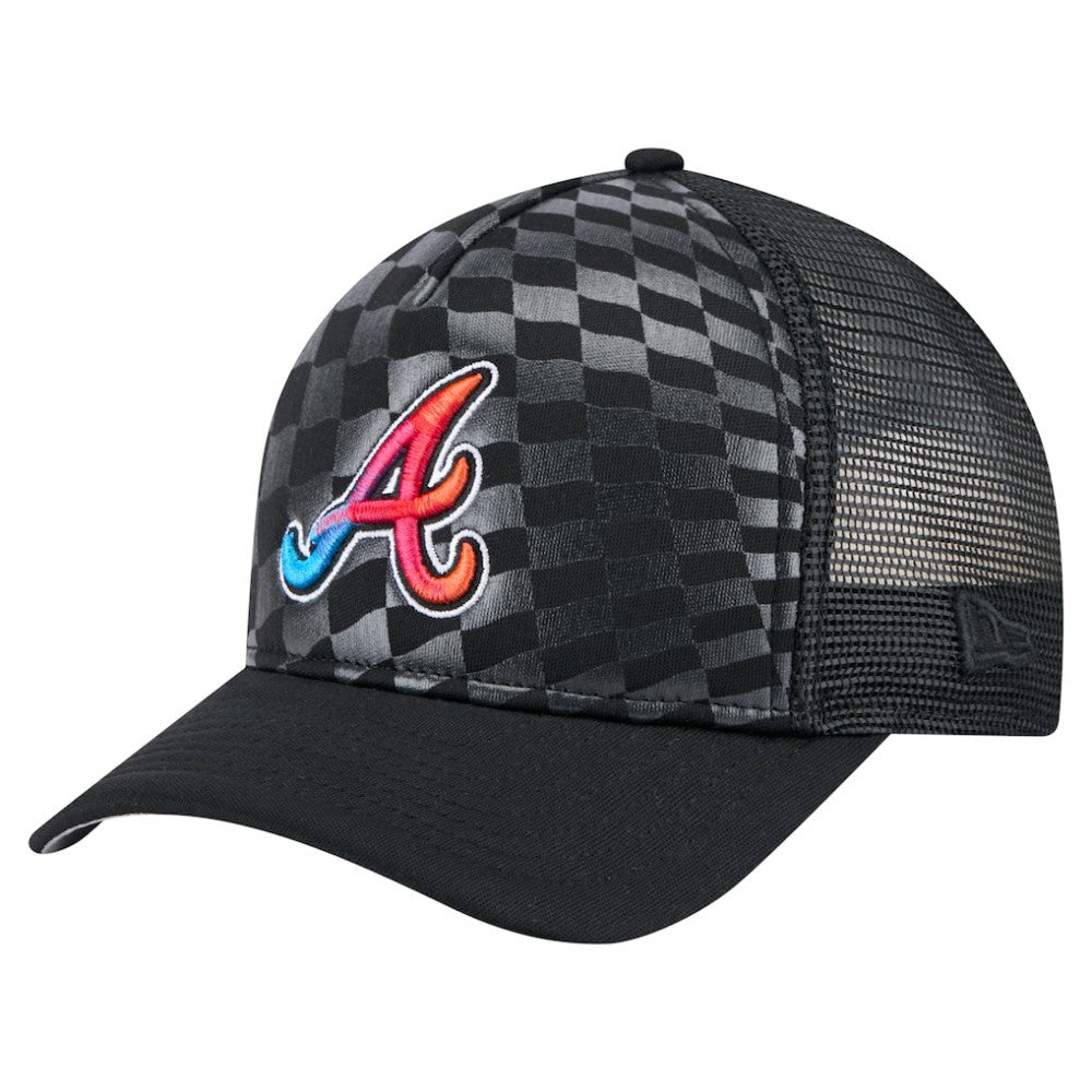 Atlanta Braves New Era Gradient 9FORTY A-Frame M-Crown Trucker Adjustable Hat Sale