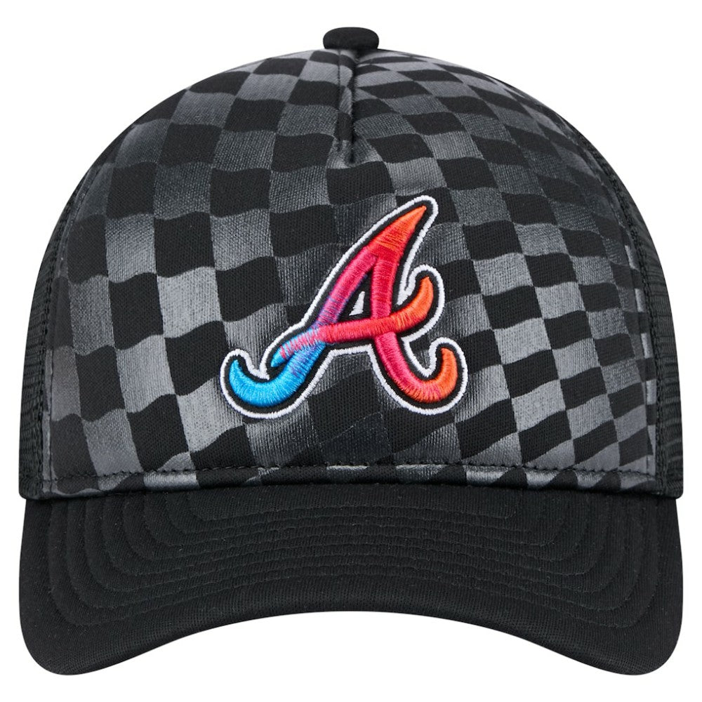 Atlanta Braves New Era Gradient 9FORTY A-Frame M-Crown Trucker Adjustable Hat Sale